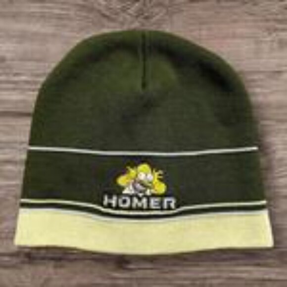 The Simpsons Homer Simpson Green and Yellow Beanie 2006 - Picture 1 of 4